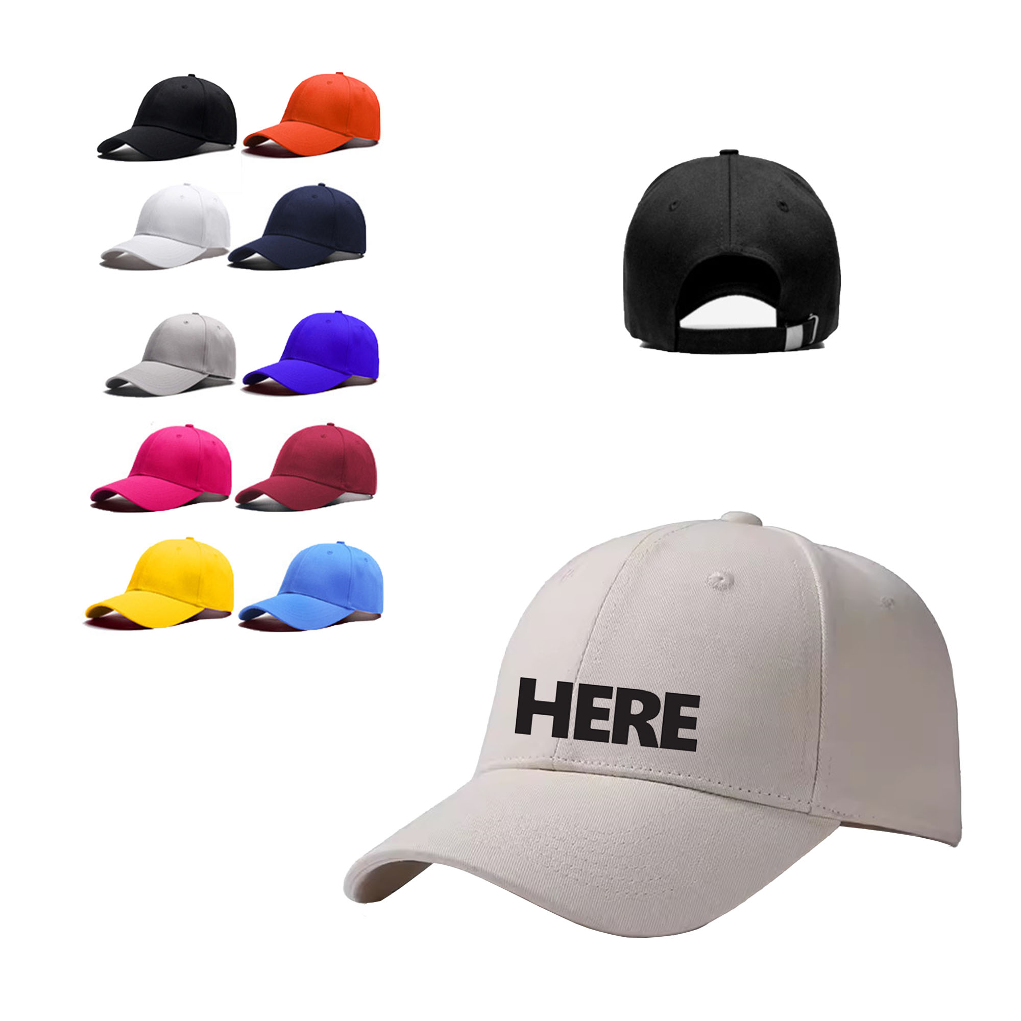 Modern Embroidery Curved Visor Cap 1