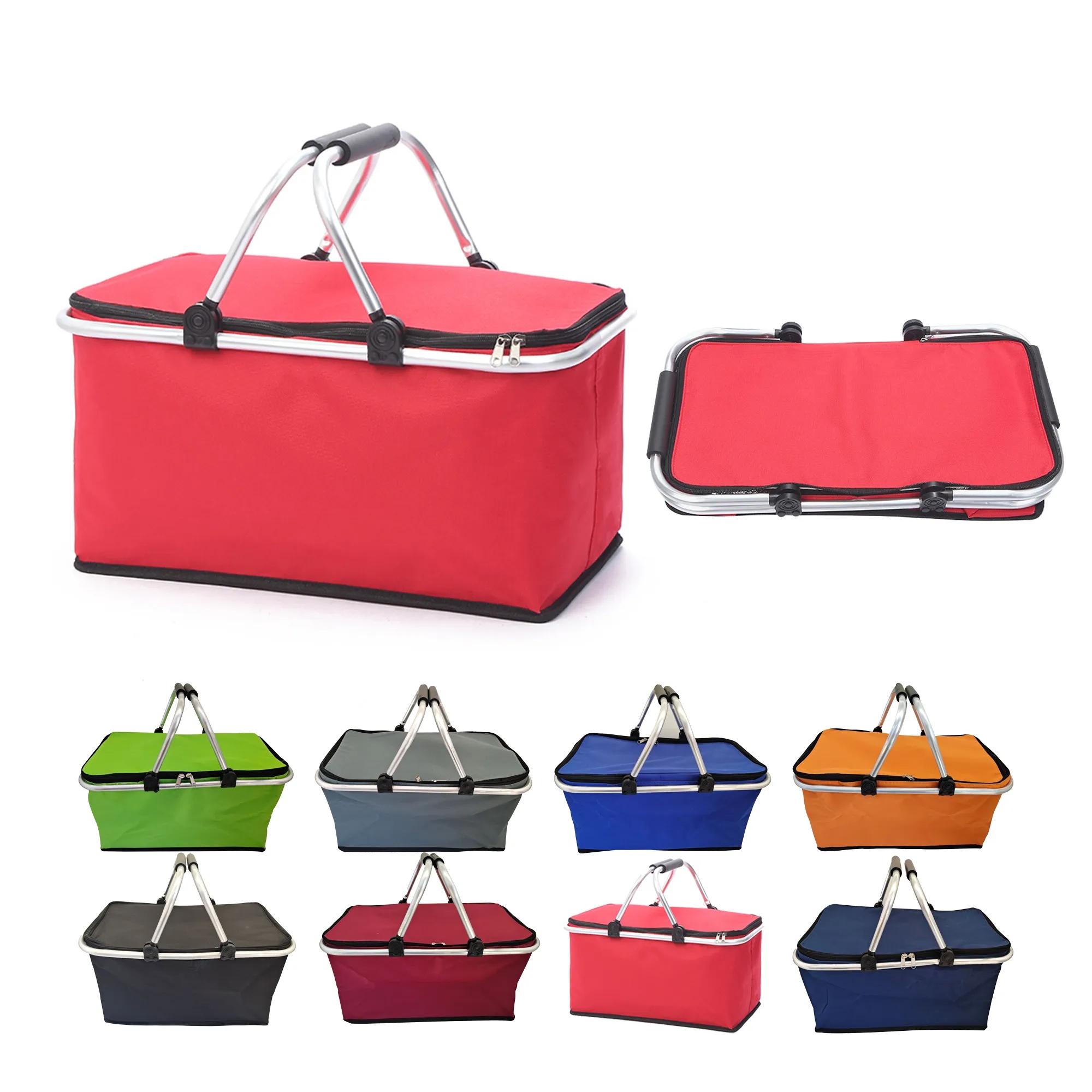 Outdoor Insulated Picnic Basket Bag 6