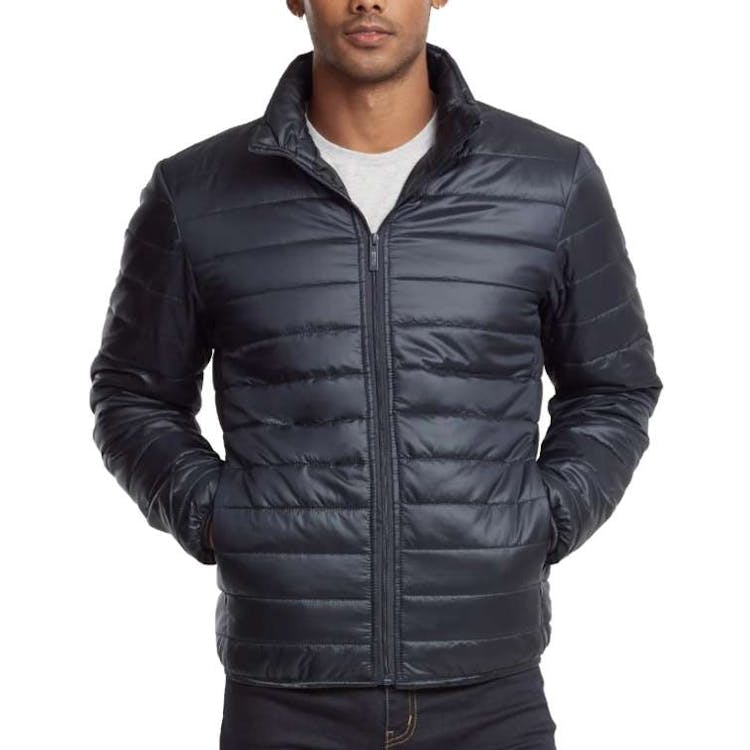 Men's Lightweight Puffer Jackets - Medium Navy 1