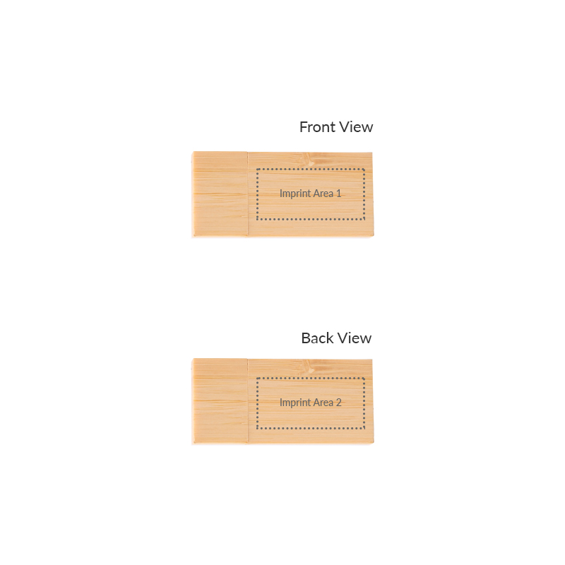 Rectangular Wooden USB Flash Drives with Magnetic Closure 1
