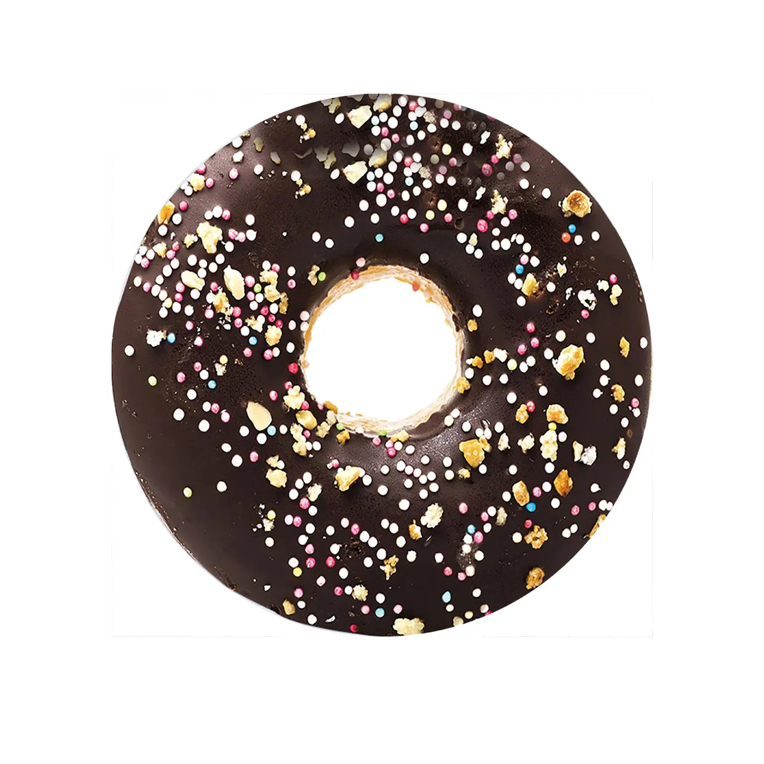 80"Realistic Donut Round Fuzzy Flannel Blanket 5
