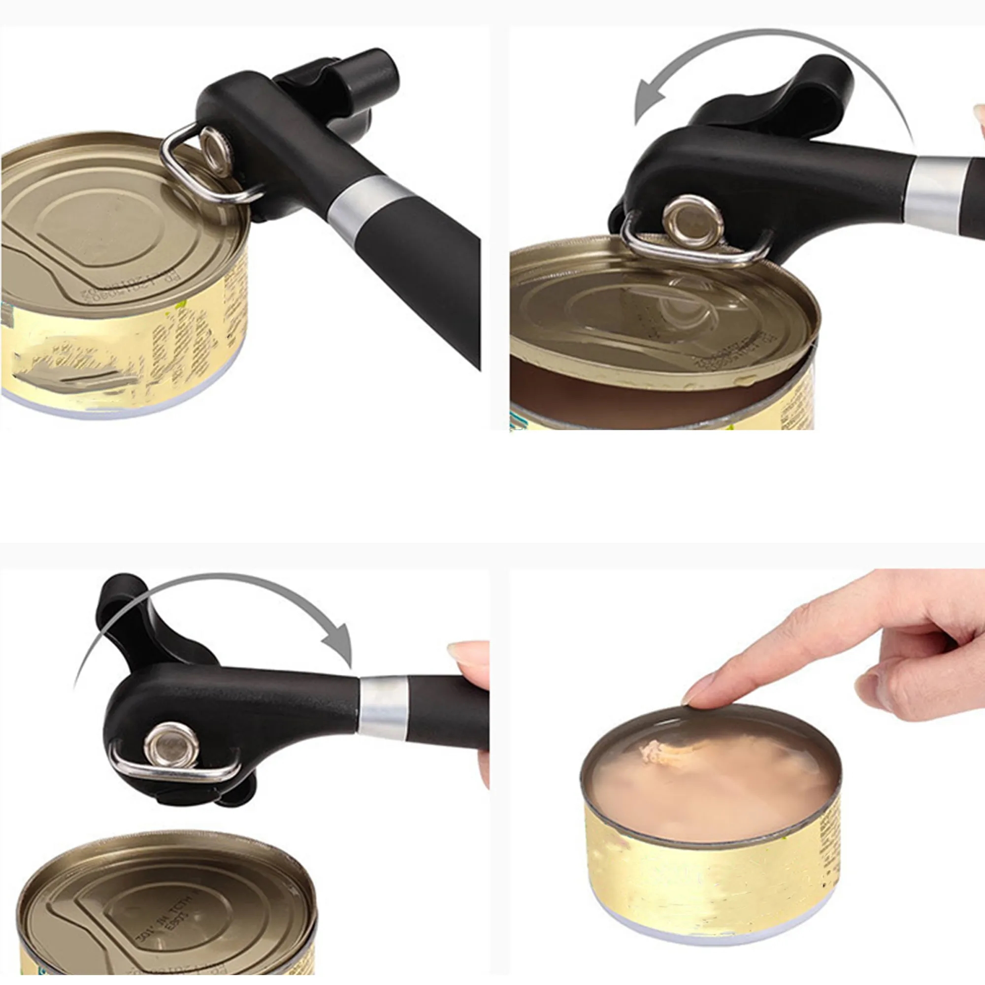 Stainless Steel Side Open Can Opener 4