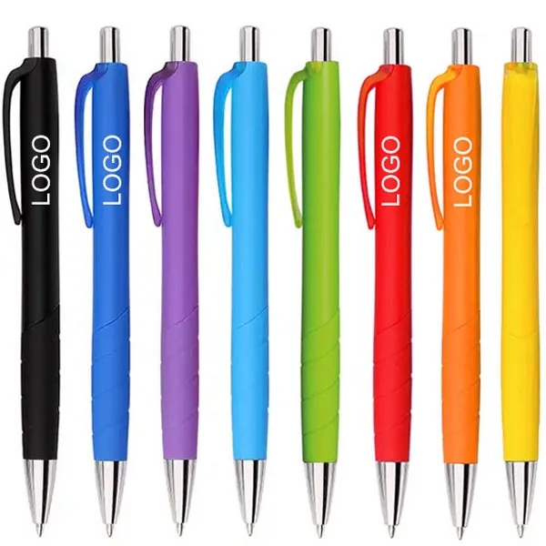 Solid Frosted Plastic Ballpoint Pen 1