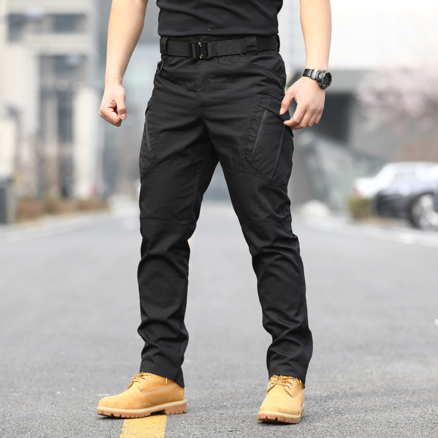 Wear-resistant Waterproof Multi-pocket Trousers 5