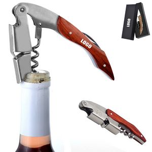 Wooden Wine Bottle Opener With Corkscrew And Box 22