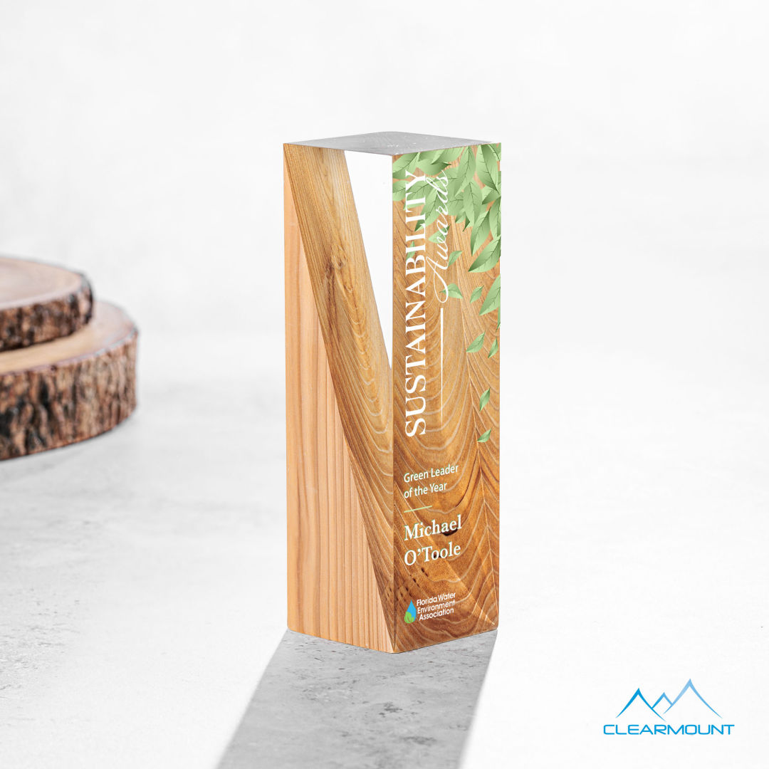 Cascades VividPrint™ Award, custom award with logo imprint 5
