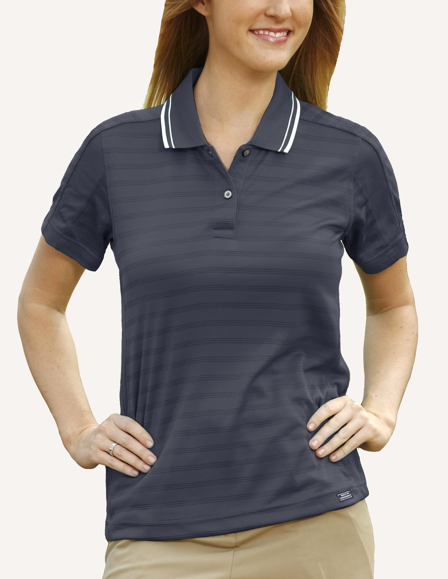 Ladies' Ambassador Engineer Track Knit Polo Shirt 4