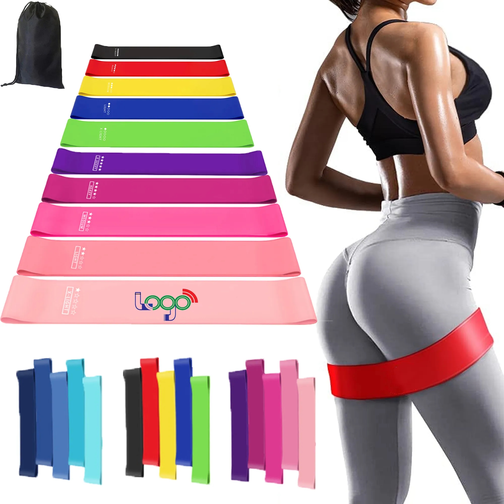 MOQ 20 Set Fit Simplify Resistance Loop Exercise Bands 5