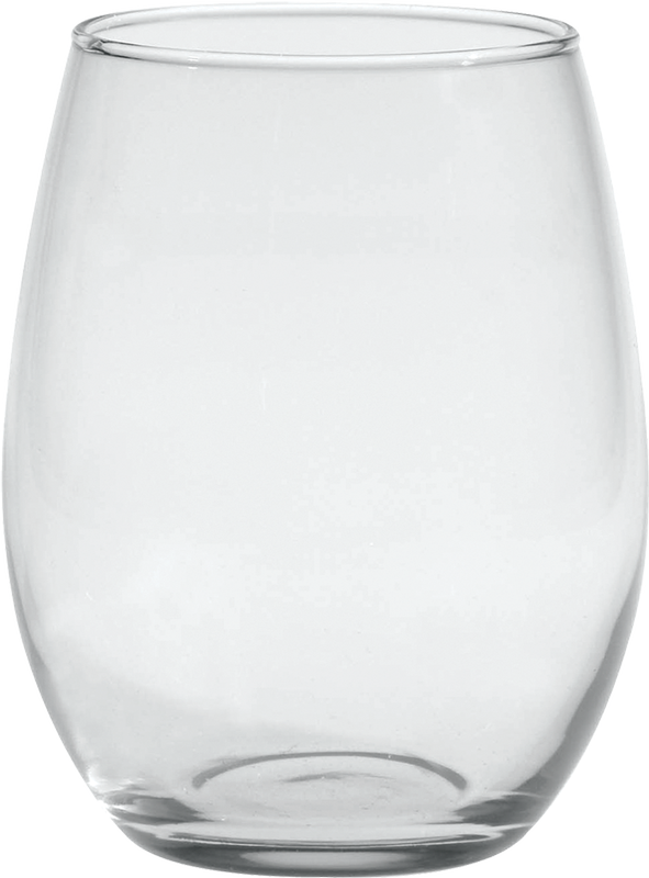 21 oz. Stemless White Wine - Deep Etched 4