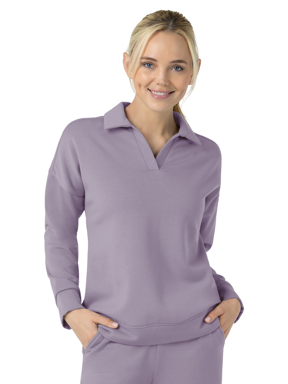 Wink- Unwind & Lounge - Women's Relaxed Pullover Polo 4