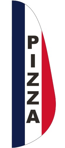 "PIZZA" 3' x 10' Message Feather Flag 1