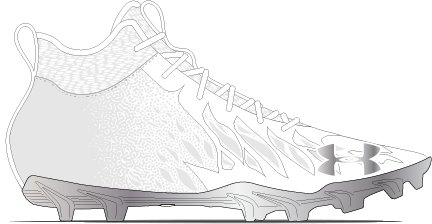 Men's UA Spotlight Select Mid MC Football Cleats  3