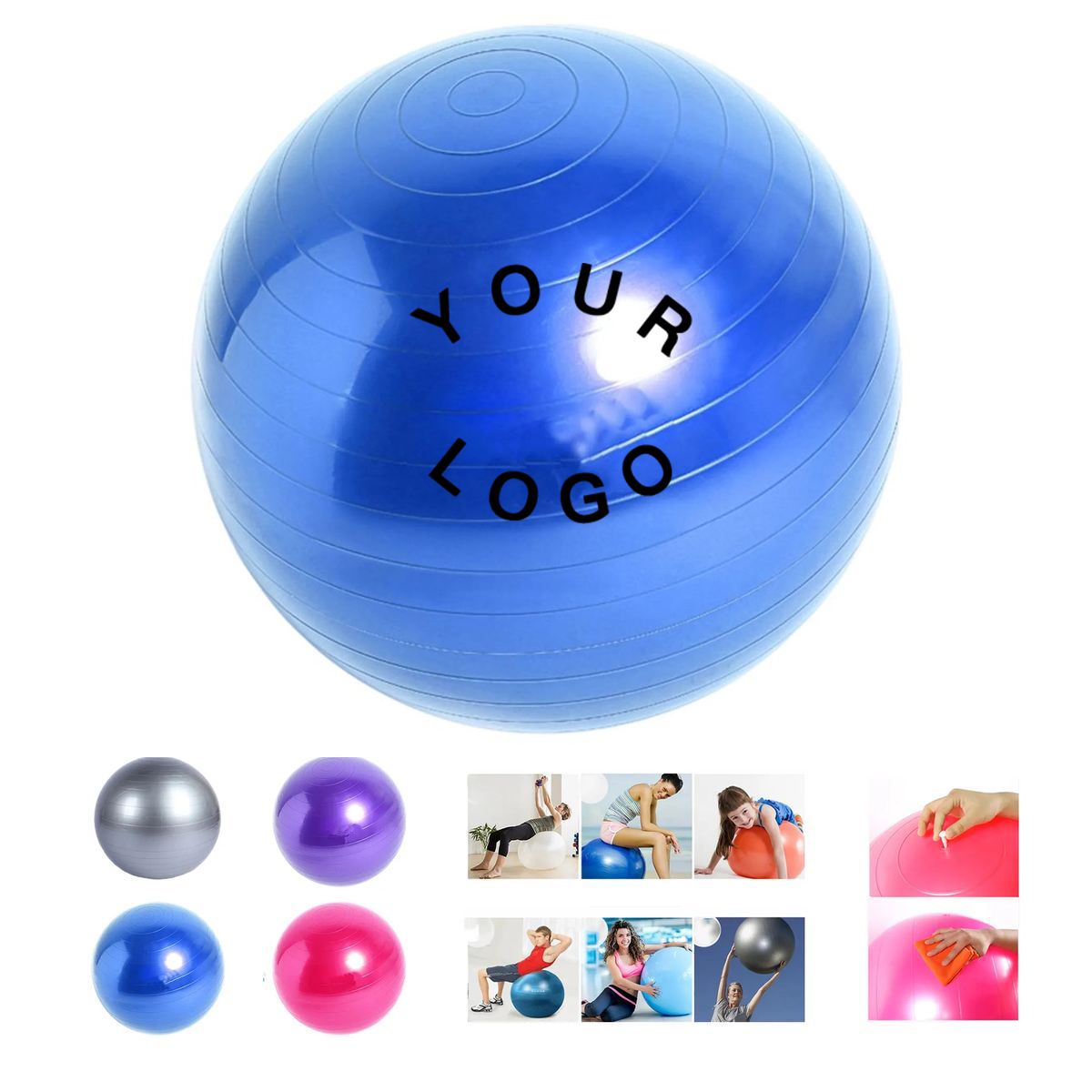 PVC Yoga Ball Burst Resistant for Workouts 1