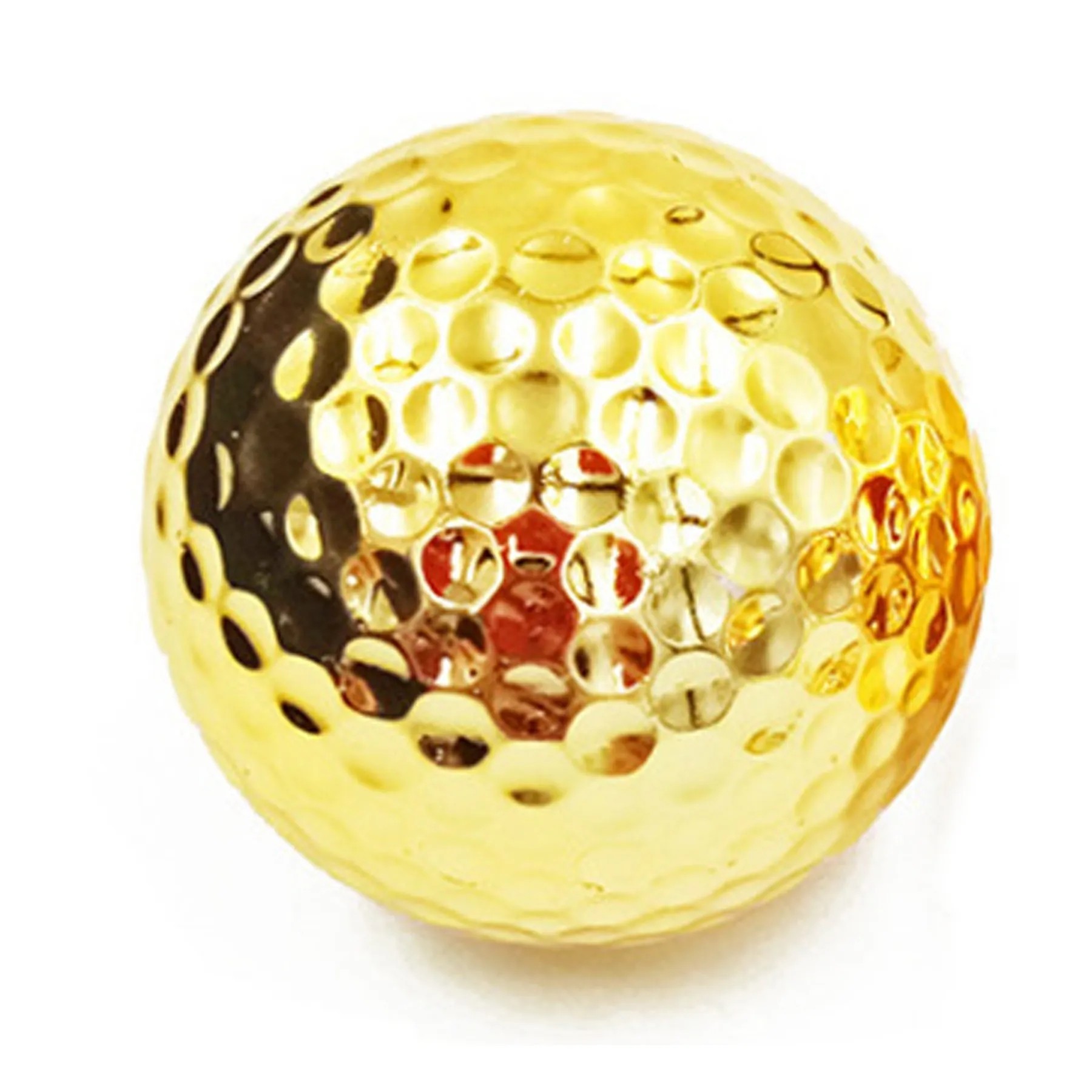1.69 Inch Diameter Gold Plated Golf Ball 2