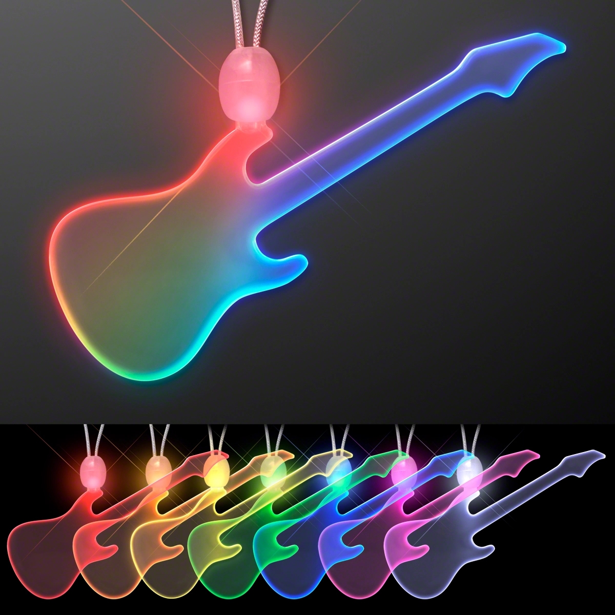 LED Acrylic Guitar Necklace 6