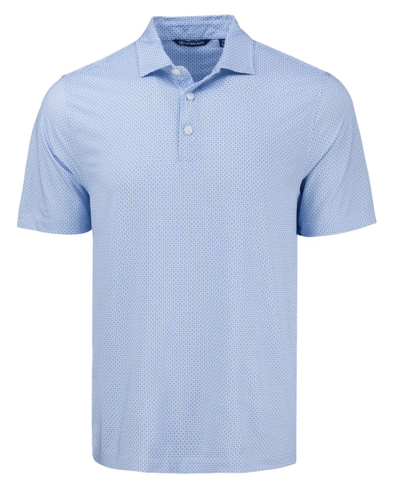 Cutter & Buck Pike Recycled Diamond Dot Print Mens Polo 43