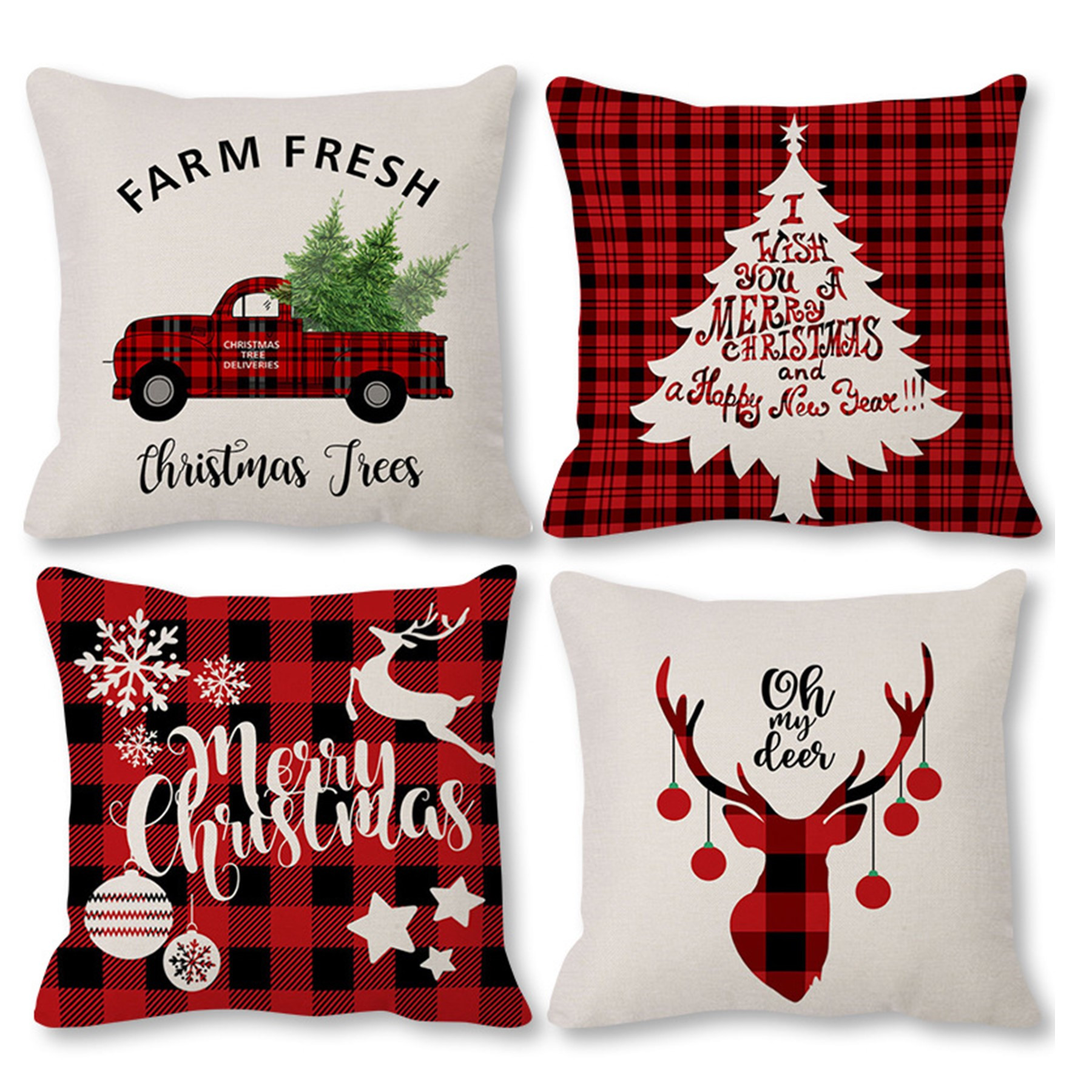 Christmas Decorations Pillow Covers 3