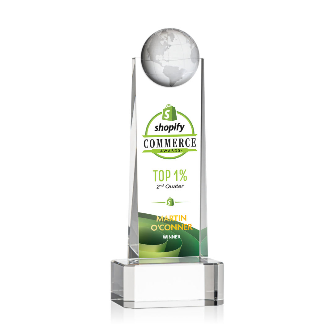 Sherbourne Globe VividPrint™ Award - Clear 10