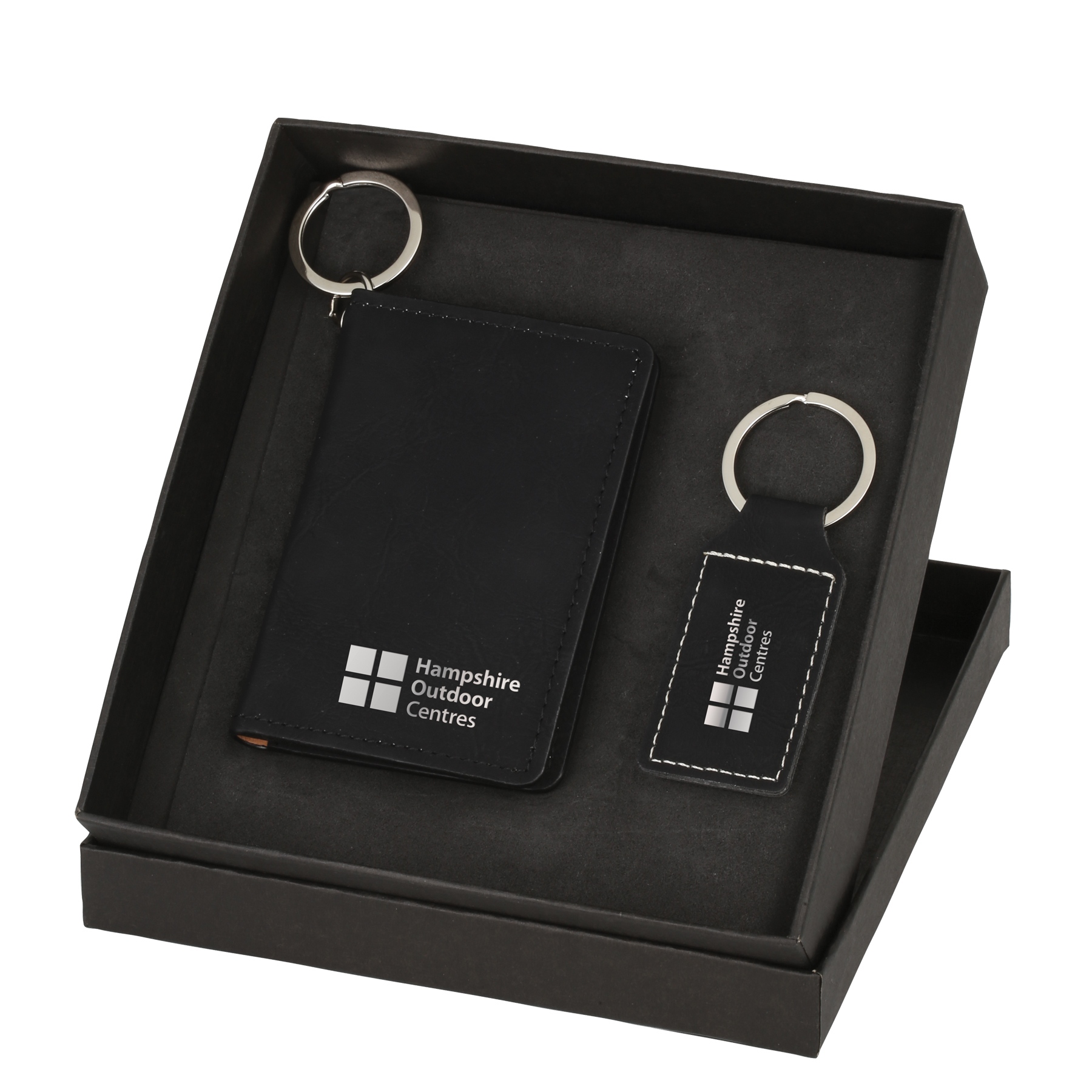 Wallet & Keychain Leatherette Set 5
