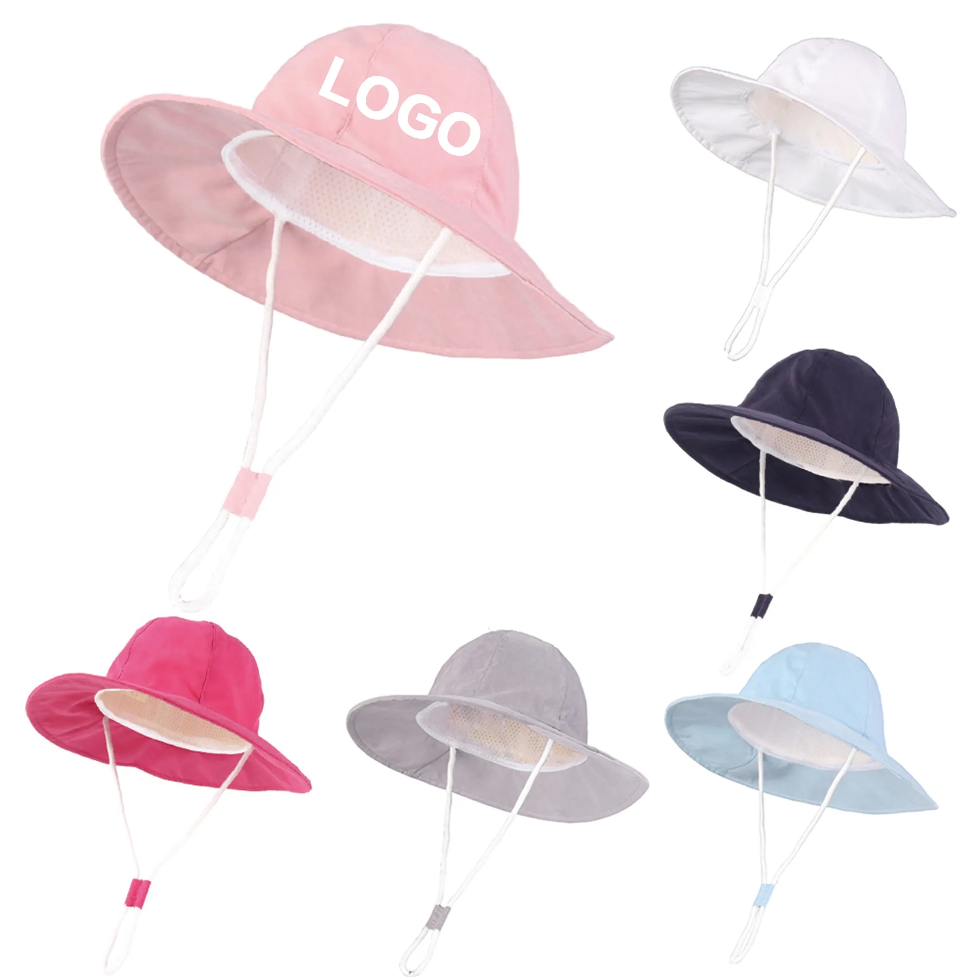 Solid Color Baby Sun Hat 5
