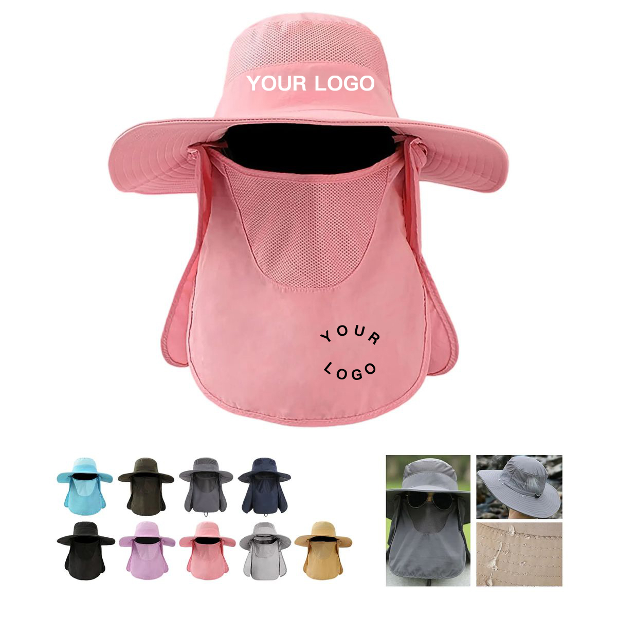 Nylon Wide Brim Fisherman Hat 2