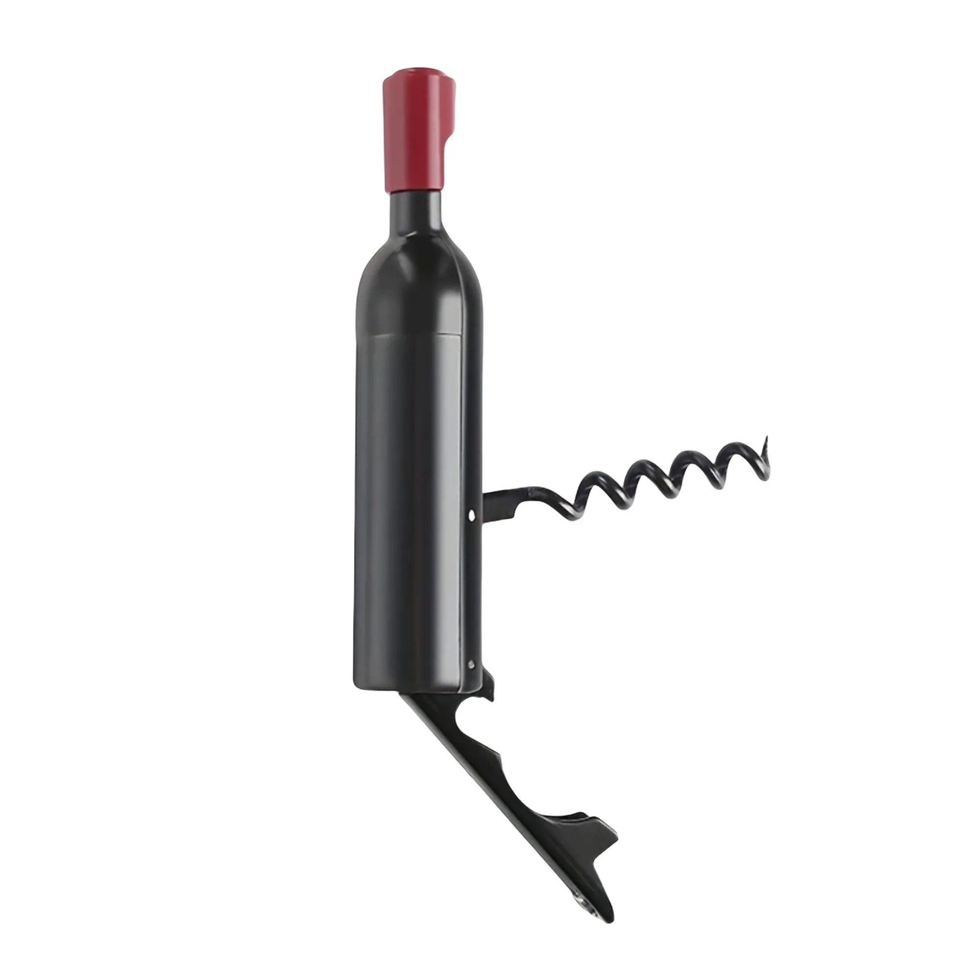 Red Wine Bottle Fridge Magnets With cup Openers 6