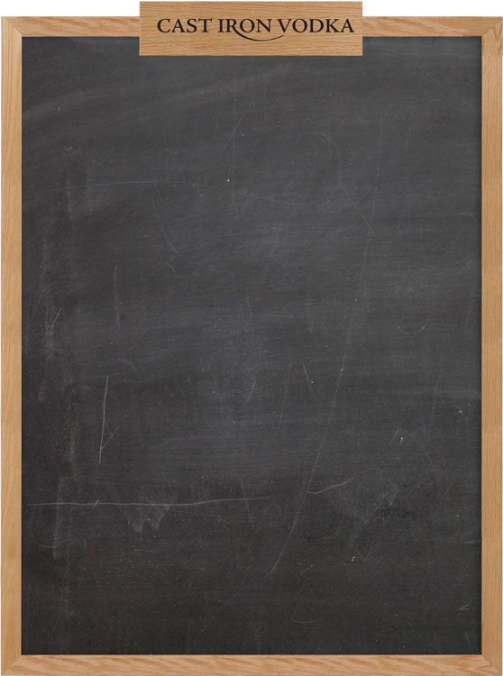Oak Frame Wall Chalkboard with Header 36"w x 48"h