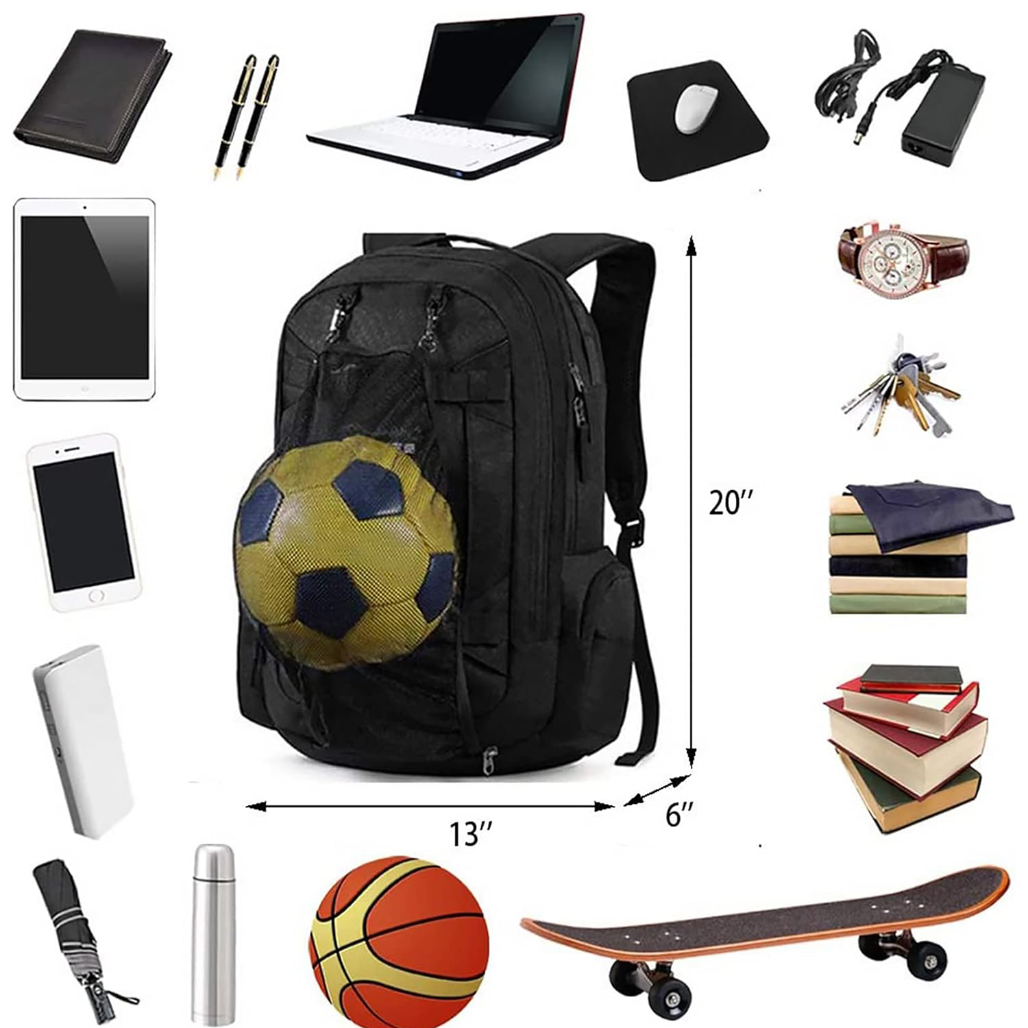 Oxford Shoulder Multifunctional Sports Backpack 5