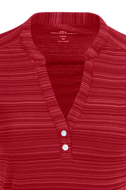 Women's Vansport Strata Textured Henley 10