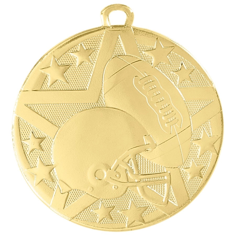 2" Bronze Superstar Football Medal 2