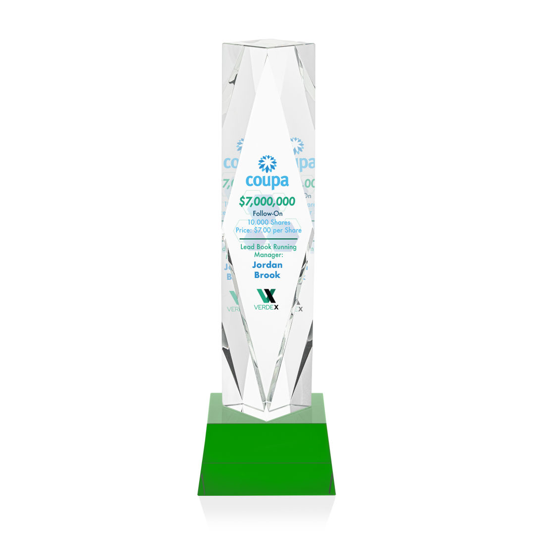 Toscana VividPrint™ Award on Base - Green 3