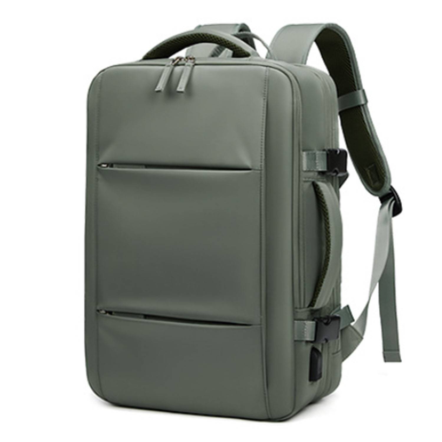Nylon leisure travel expandable backpack 5