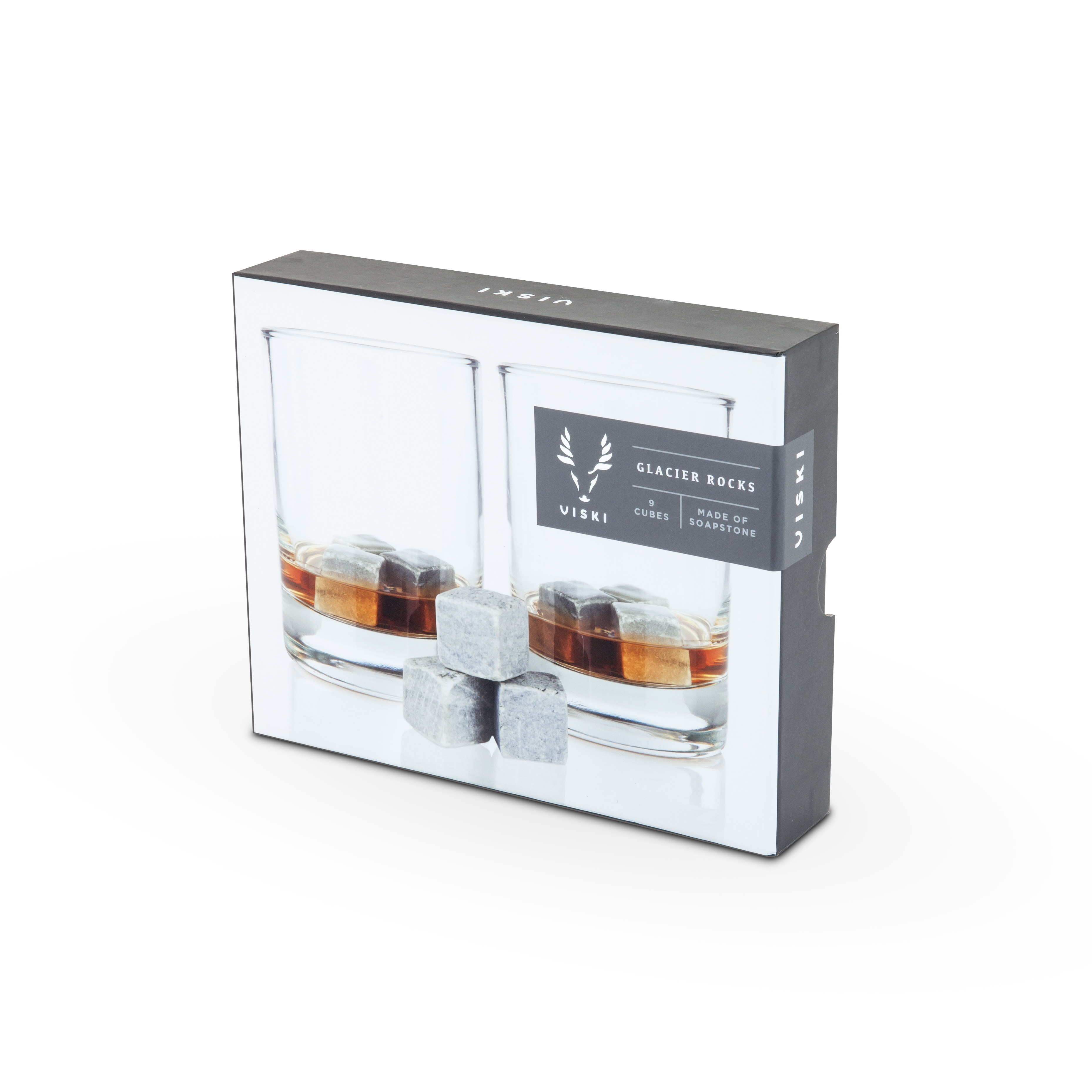 Viski® Glacier Rocks® Soapstone Ice Cubes 1