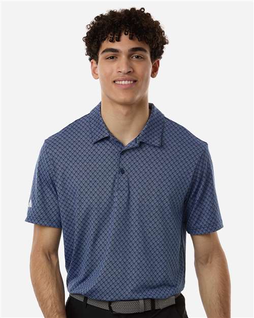 Men's 4-Way Stretch Printed Polo - A716 11