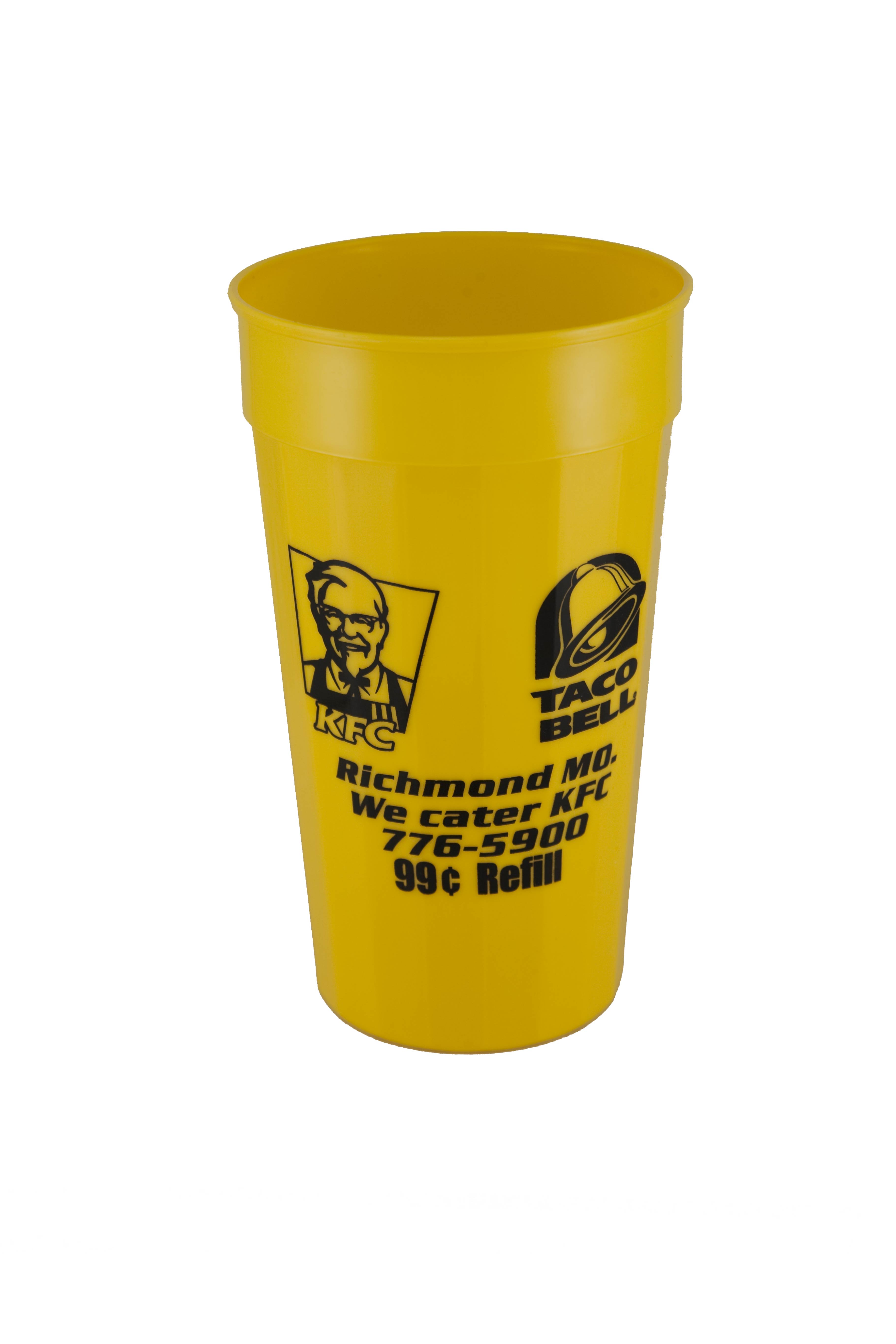 22 oz Fluted Plastic Stadium Cup