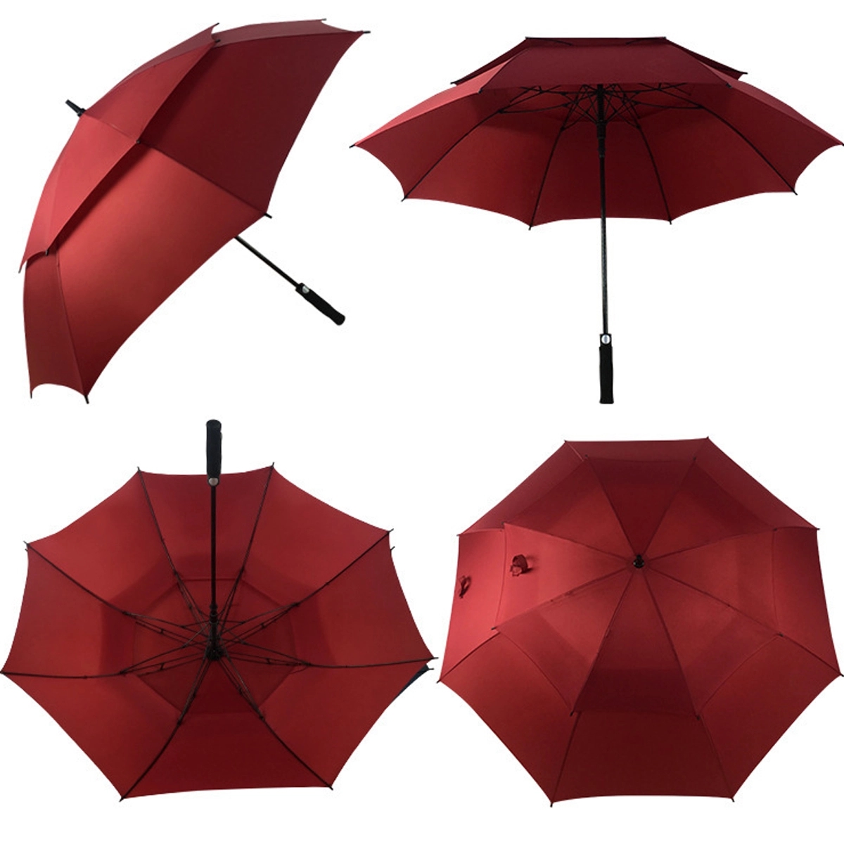 Automatic Large Double Canopy Vented Golf Umbrella 3
