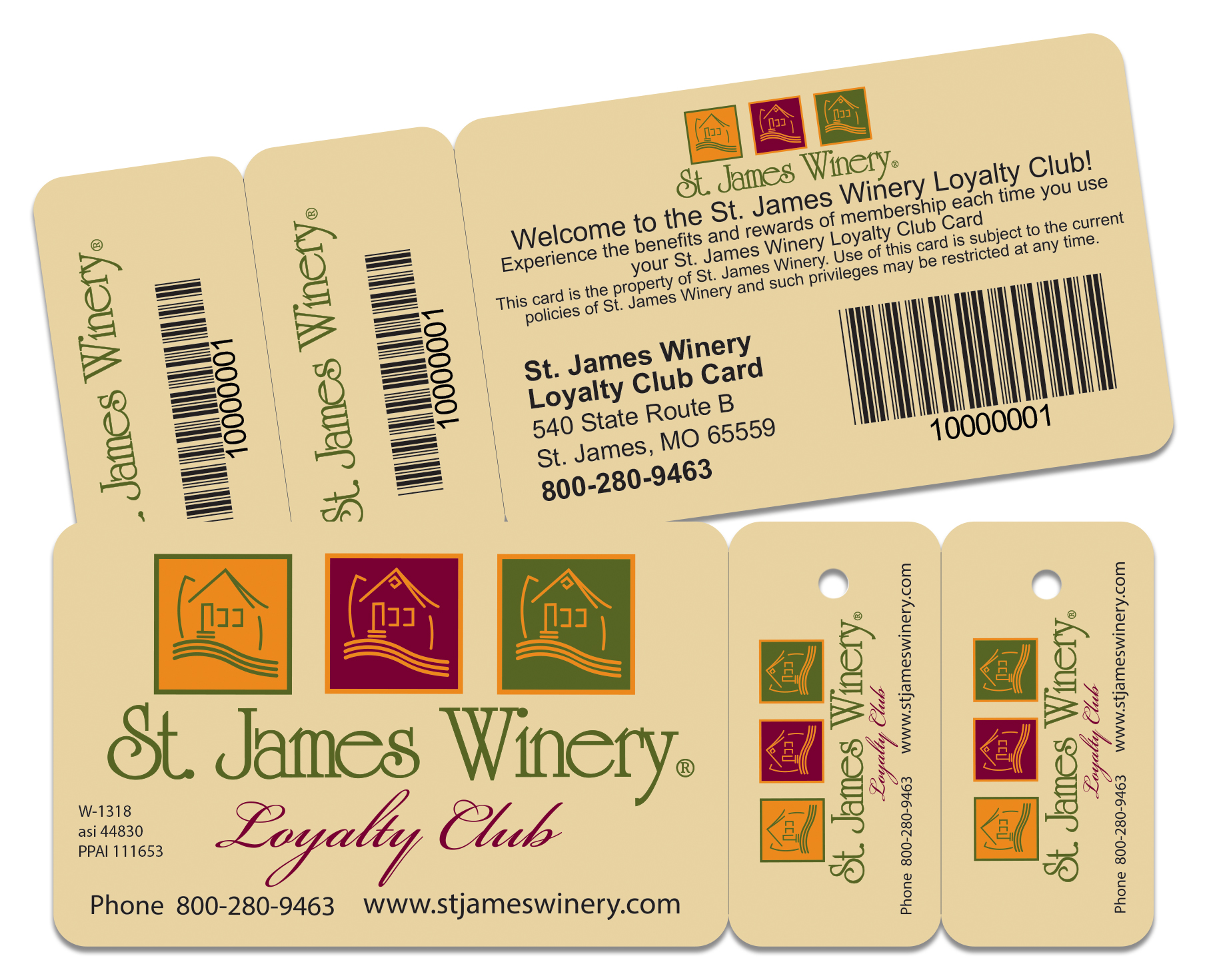 Laminated Membership Card with Two Key Tags 2