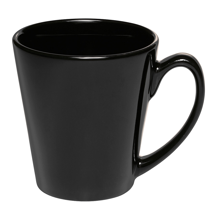 12 oz. Glossy Ceramic Latte Custom Coffee Mug 6