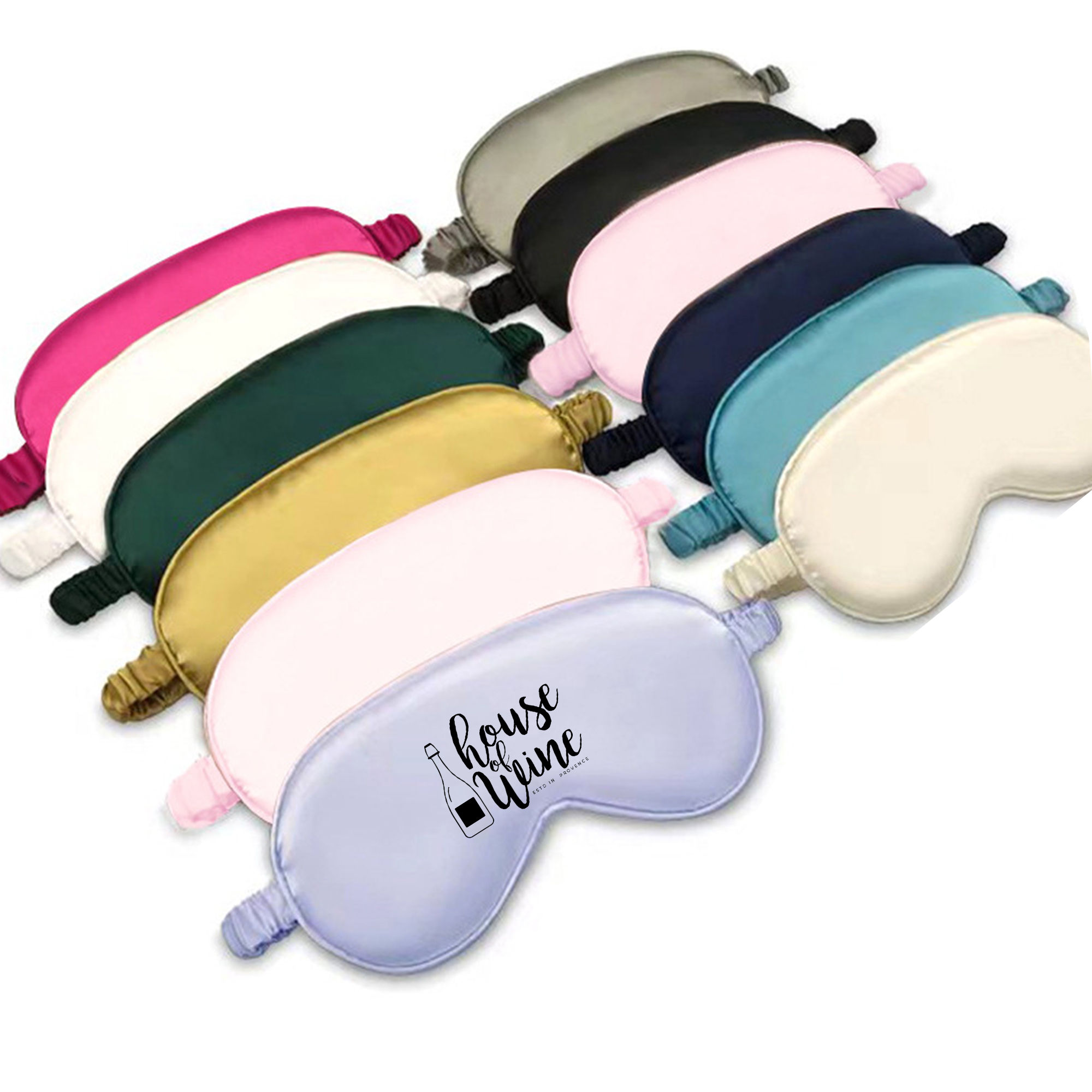 Satin Sleep Eye Mask Elastic For Home Offices Train 3