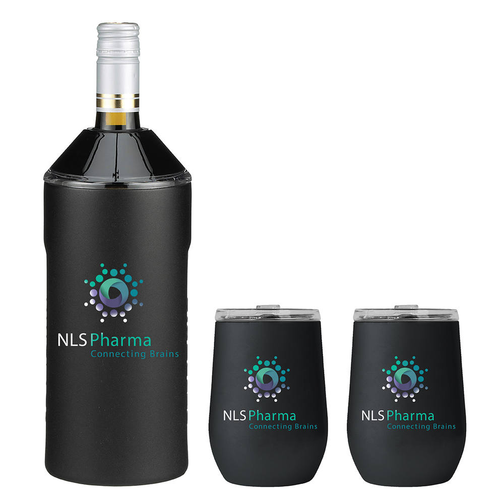 Vinglacé® Wine Bottle Insulator & 2 Glass Gift Set 4
