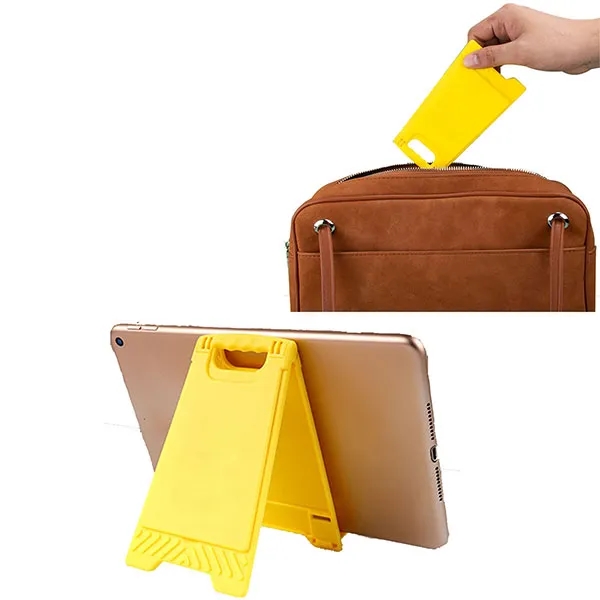 Portable Foldable Warning Sign Phone Holder Stand w/Mirror 7