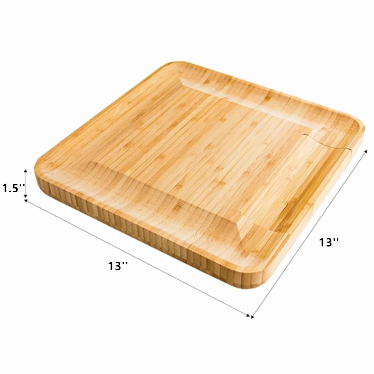 Bamboo Cheese Board and Knife Set 2
