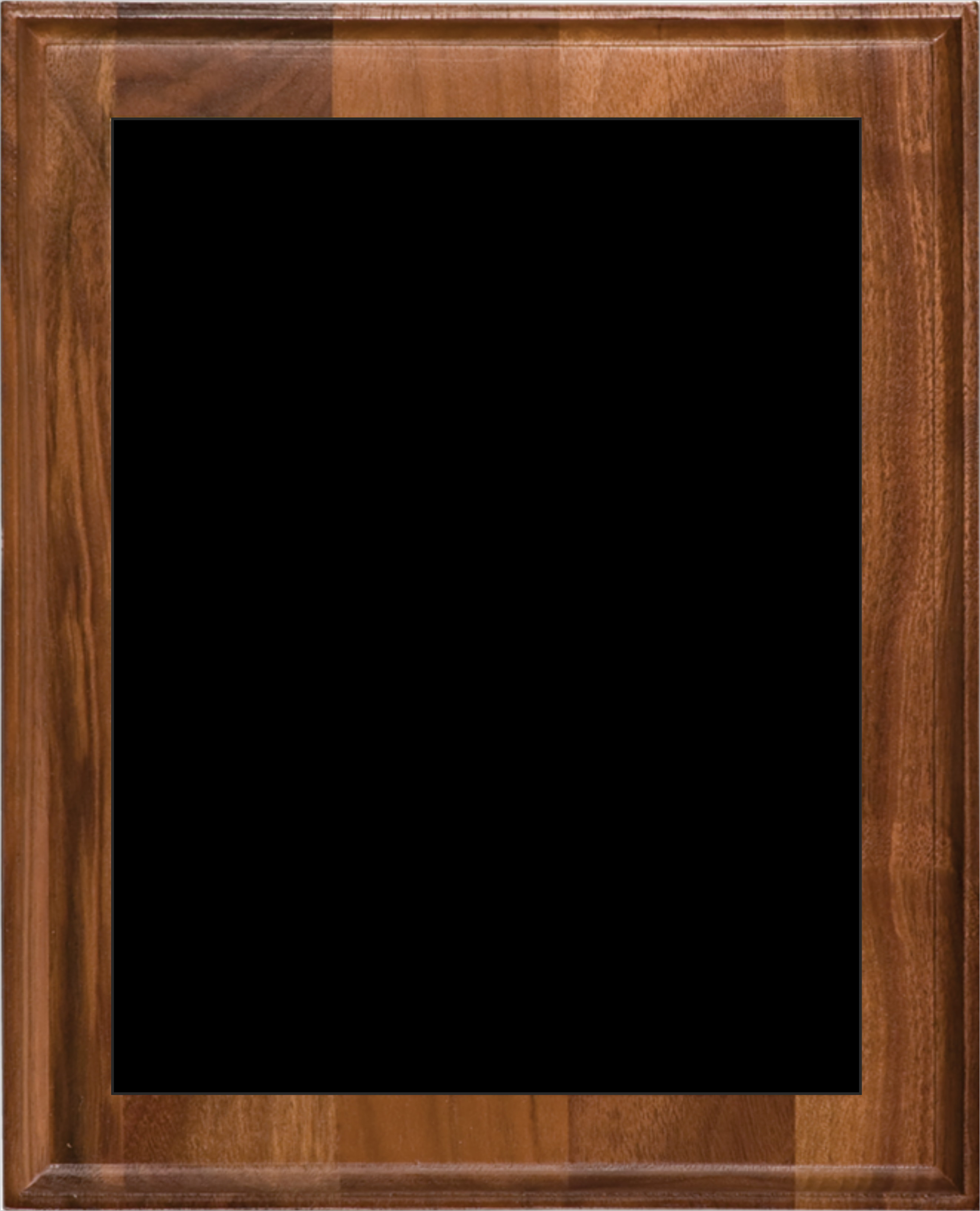 Walnut Wood Plaque w/Choice of Single Plate 3