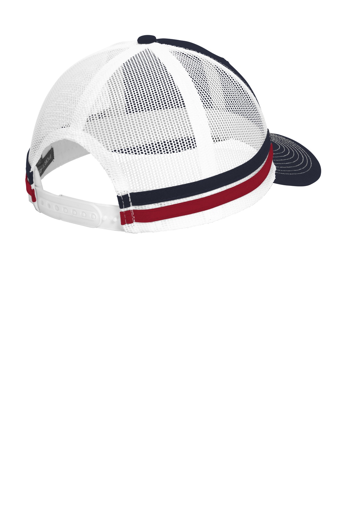 Port Authority Two-Stripe Snapback Trucker Cap. C113 11