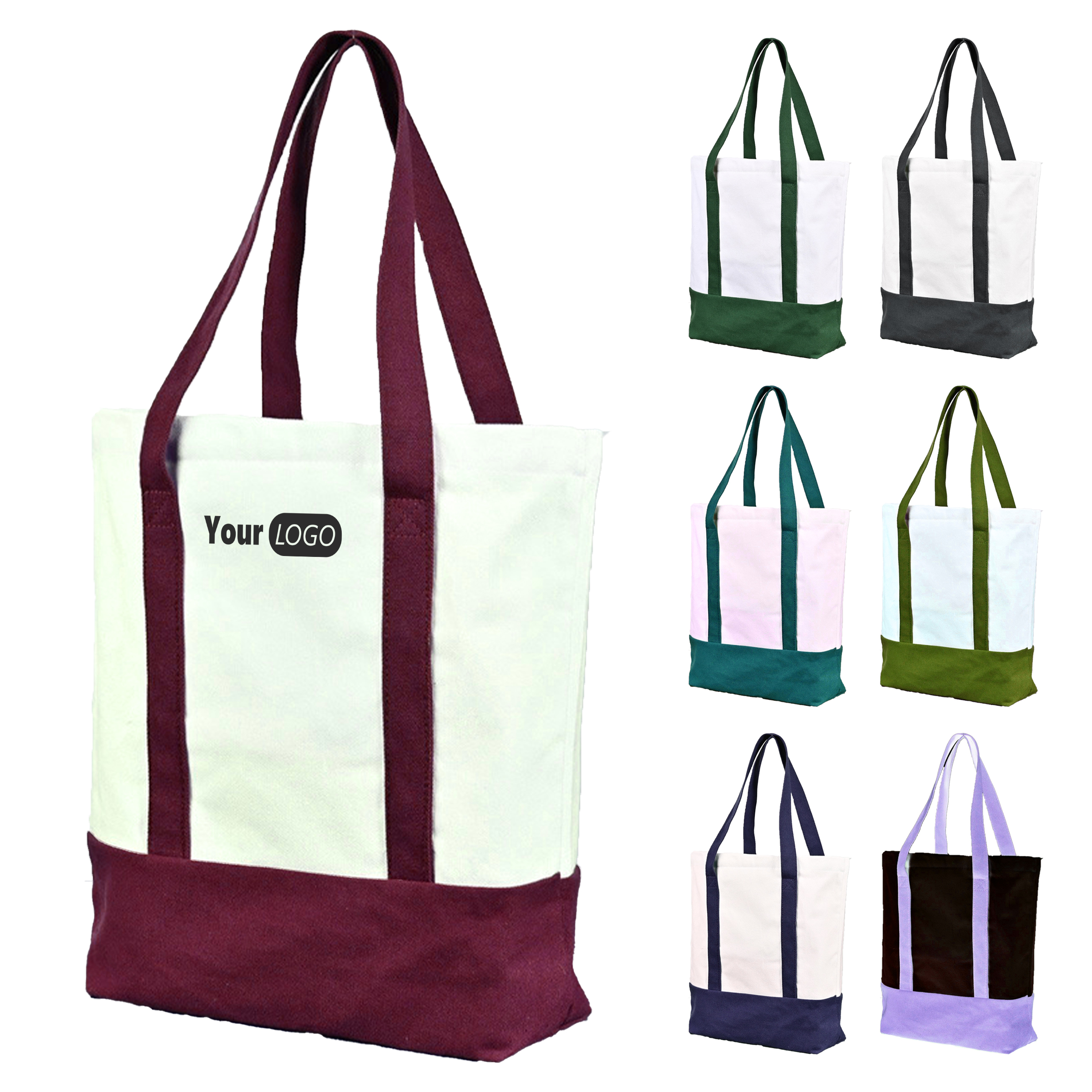 Canvas Heavy-Duty Tote With Base 2