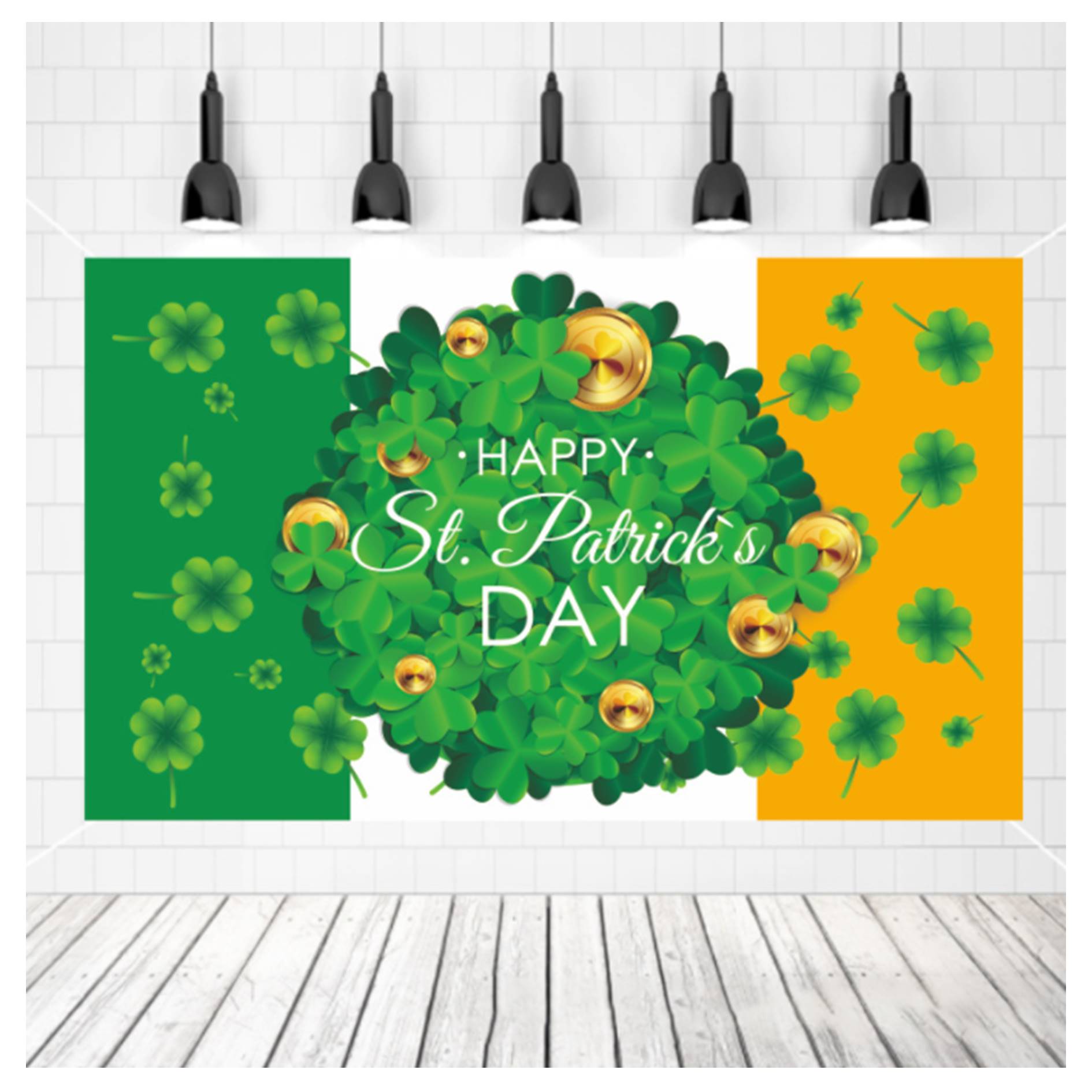 Custom Holiday Decoration Banner Hanging Flag 3