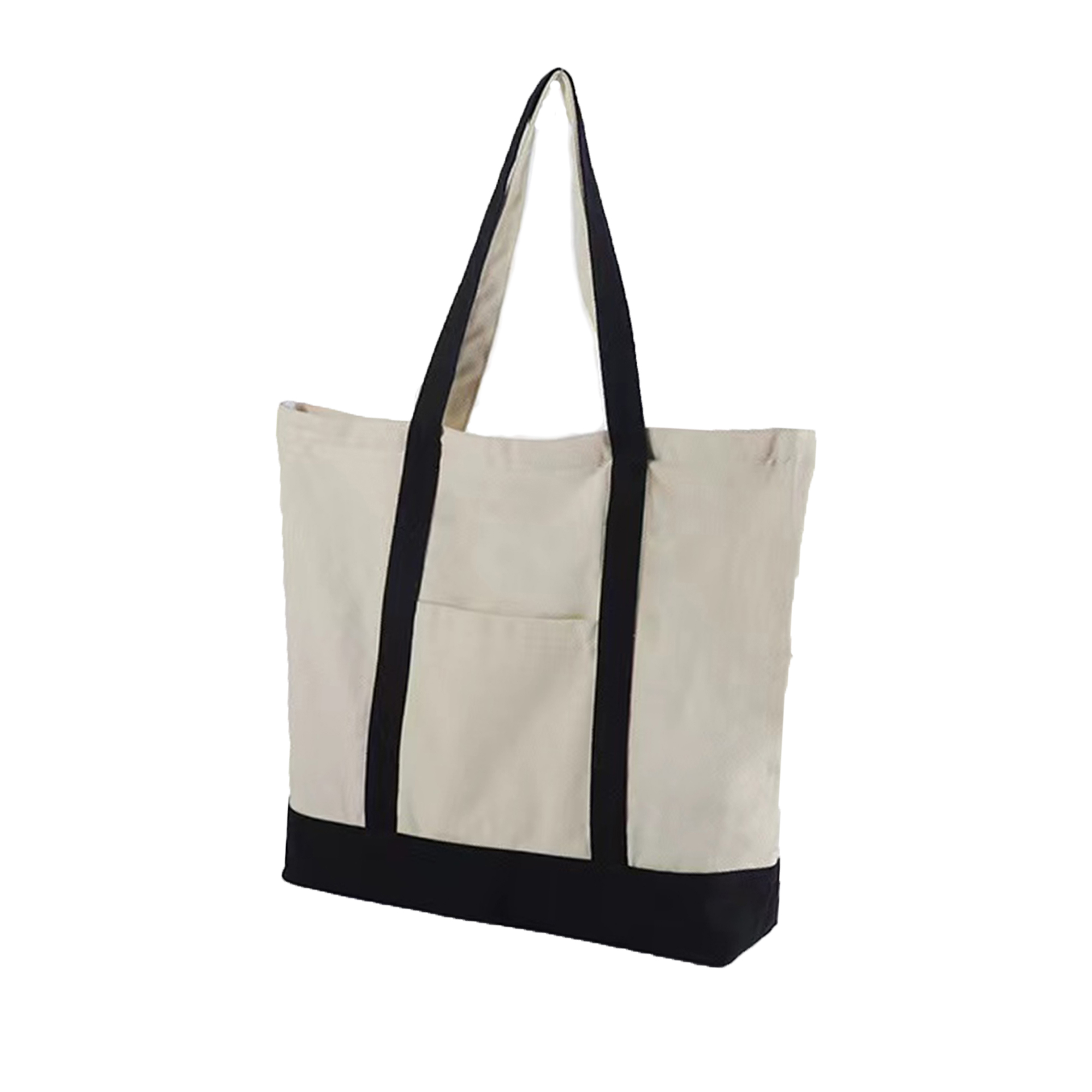 Stylish Canvas Tote Bag With External Pocket 2