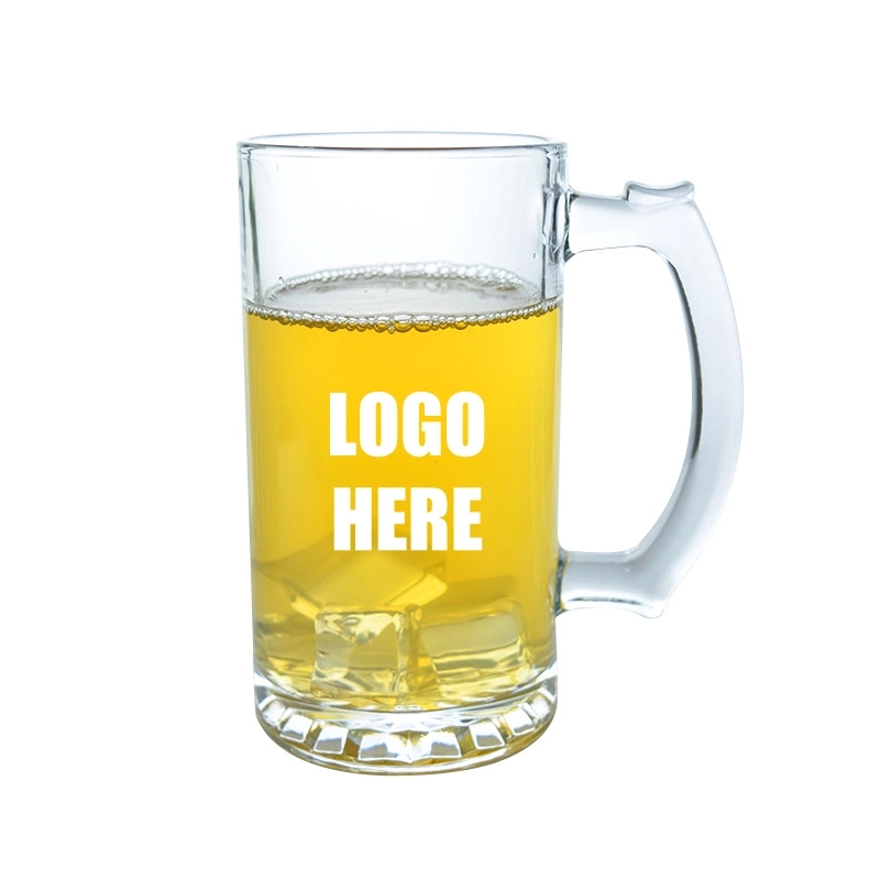 Custom 16 oz Beer Glass Mugs With Handle 2