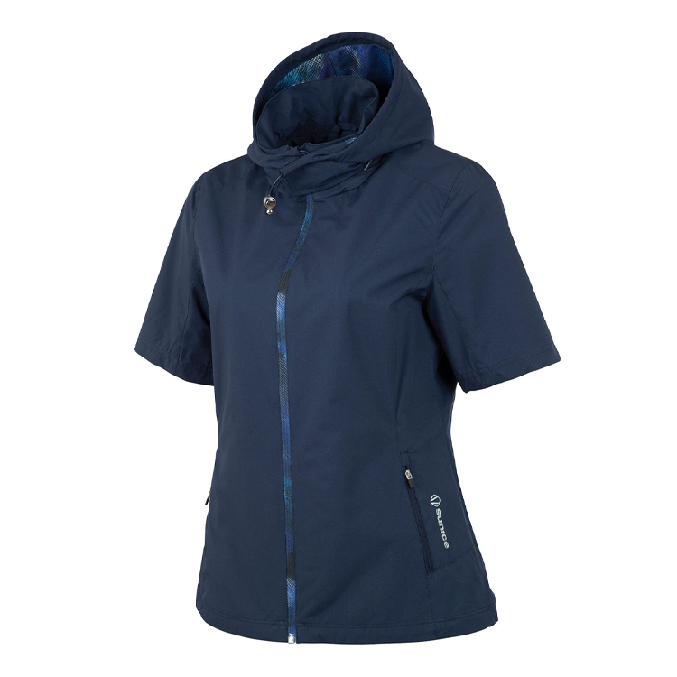 Sunice Ladies Amber Short Sleeve Hooded Windshirt 2