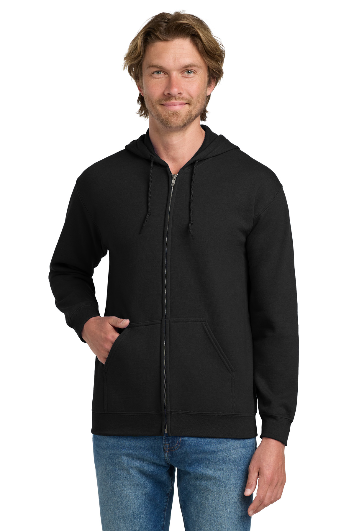 Gildan - Heavy Blend Full-Zip Hooded Sweatshirt. 18600, custom hoodie or sweatshirt with logo imprint 127